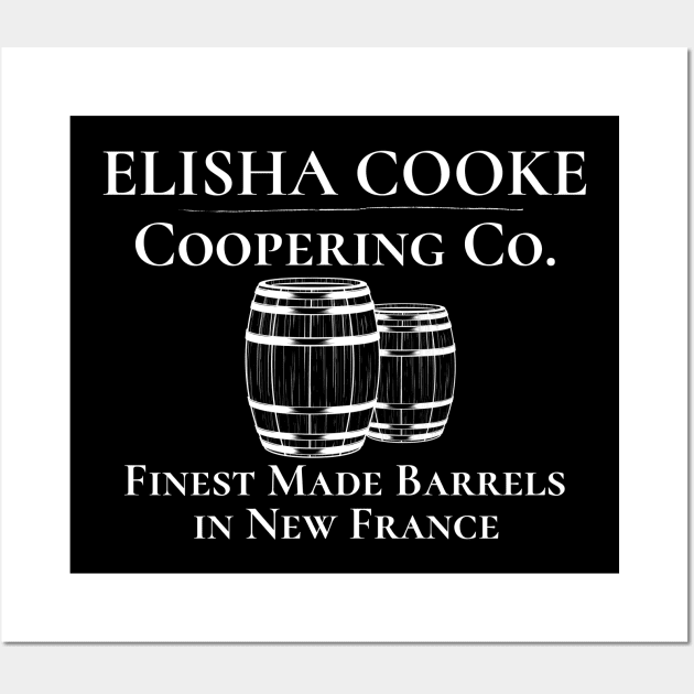 Elisha Cooke Coopering Co Barrels New France Wall Art by MalibuSun